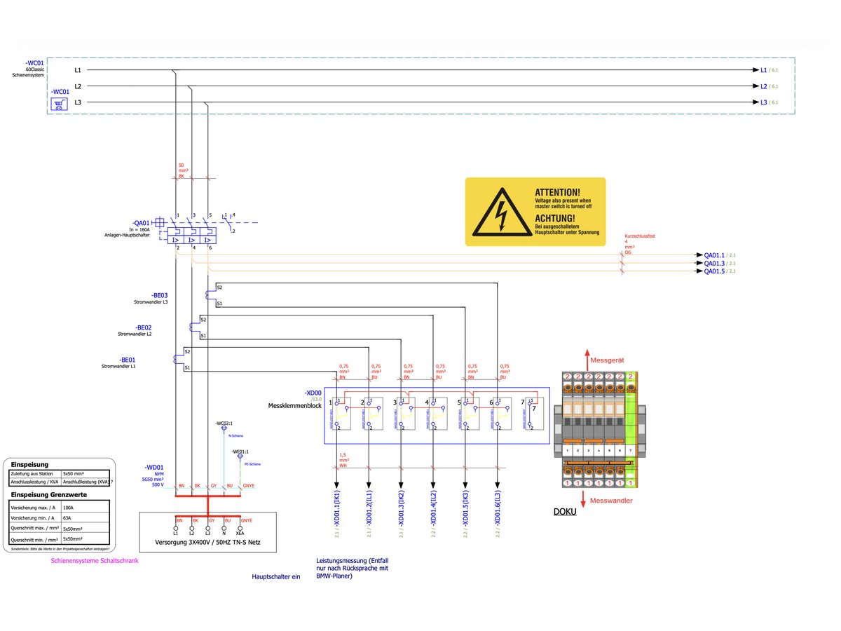 Electrical schematic from EPLAN design